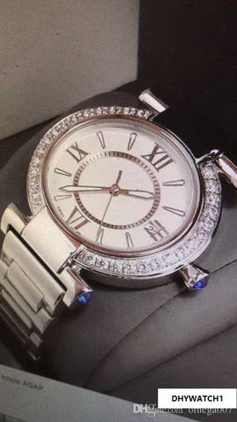 diamond DATE SILVER 31MM CASE CHINA LADY QUARTZ luxury sport wholesale women watch band new Stainless steel Womens watches