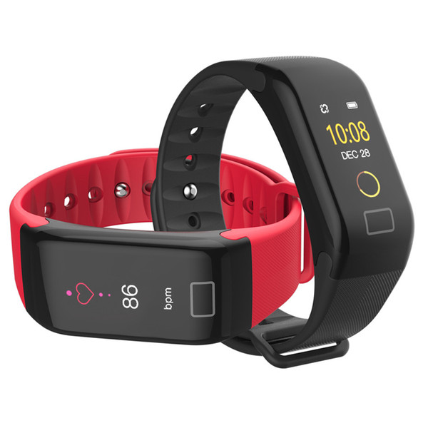 F1 Plus Smart Watch Men Waterproof Silicone Band Smart Clock Touch Screen Date Display Heart Rate Monitor Pedometer Watch