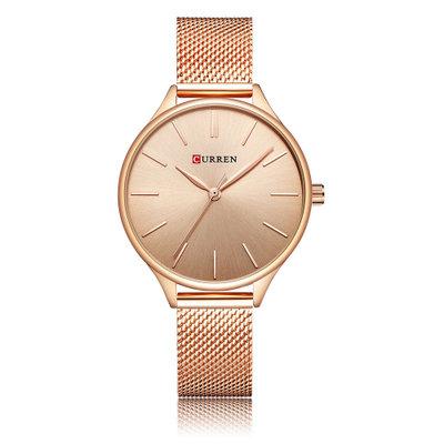 Curren Mesh Strap Quartz Watch Fashion Women Analog Relogio Wristwatches Wristwatches Creative Design Ladies Gift