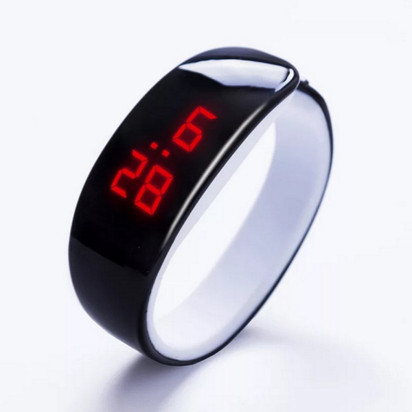 Wholesale Kids Girls Boy LED Bracelet Watches Digital Watches Sport Men Military Clock Kids Electronic Rubber Watch
