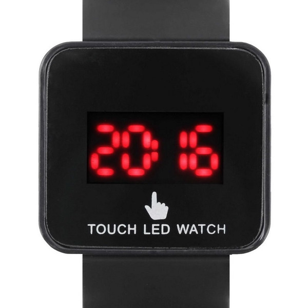New Digital LED Touch Screen Wrist Watch Unisex Men Women Kids School Boys Girls