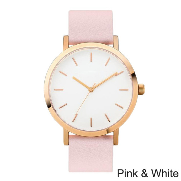 Hot Sale Fashion Women Luxury Fashion Dress Watches Quartz Watch PU Leather Band Materal