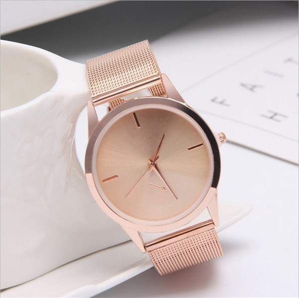 Womens Female Clocks Women Luxury Quartz Watch Rose Gold Stainless Steel Dress Watches Montre Femme Relojes Mujer Uhren Damen