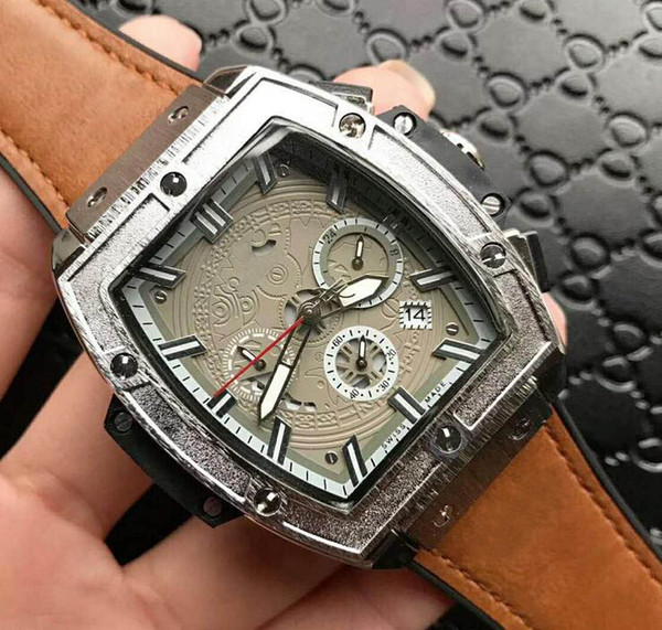 New fashion automatic date quartz men's watch free shipping