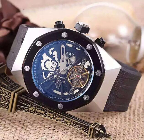 Men Wristwatches mechanical Top Brand Watches Automatic Movement stainless steel Mens Sports Watch