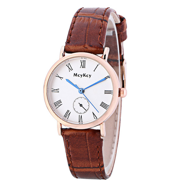 Ladies Watch Luxury Leather Casual Couple Watches Blue Simple Quartz Wristwatches Business Watches Free Shipping Sale