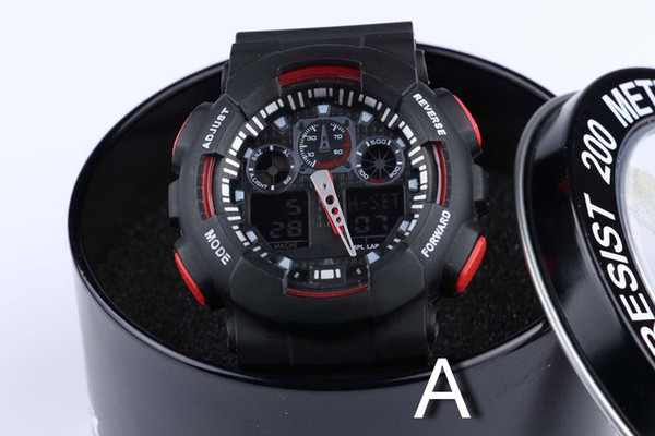 Newest Men GA100 Sports Watches Waterproof wristwatches key-2 Luxury Digital Watch with original box