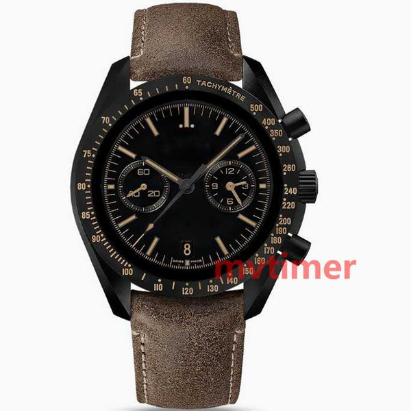 Hot Luxury Business Mens Moon Leather Strap Automatic Mechanical High Quality Watches Fashion Sport Watch Master Wristwatches