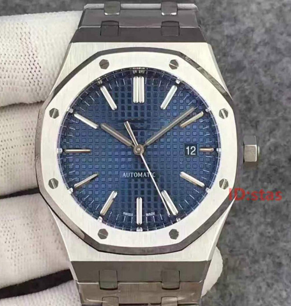 2019 Luxury Rose Gold Blue Stainless Steel Business Black Automatic Mechanical Men mens Watch Royal Oaks Wristwatches 15400 Watches