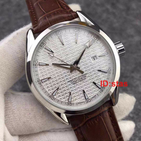 Hot Sale New Leather Strap Luxury Corrugated Master Mechanical Automatic Sports Men Watch Reloj Montre De Luxe Watches Wristwatches