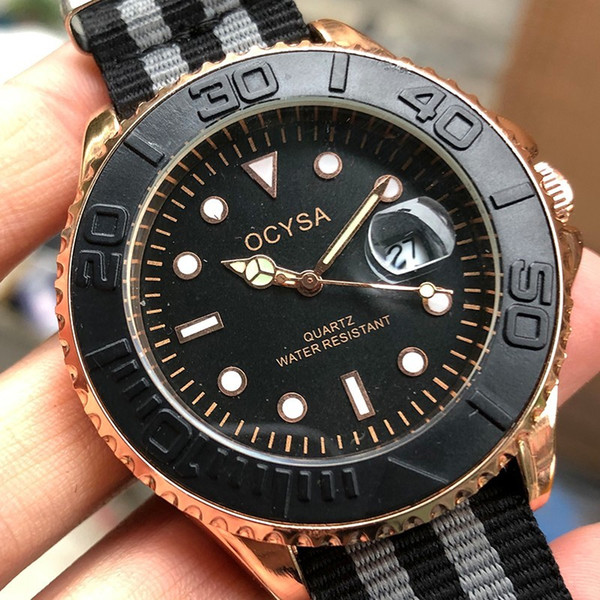 Ocysa Luxury Vakcak NATO Strap Strap Quartz Business Mens Watch Men women's fashion Watches Wristwatches Relogio Masculino 2019 master