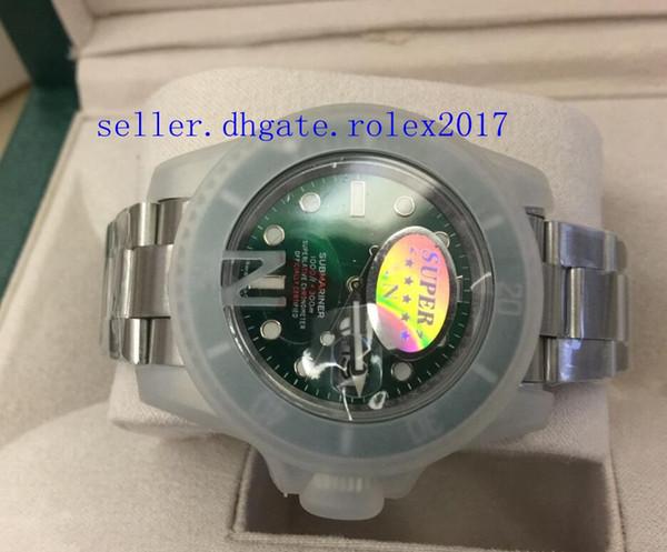 2019 box Mens Luxury Top Quality V7 2813 Movement Green Ceramic Bezel Sapphire Glass 40mm 116610 116610LV Automatic Mens Luminous Watches