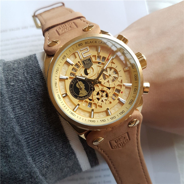 TAG watch Run seconds quartz movement diameter 44mm Wristwatch brand man Watch Luxury waterproof AAA stopwatch chronograph Wristwatches