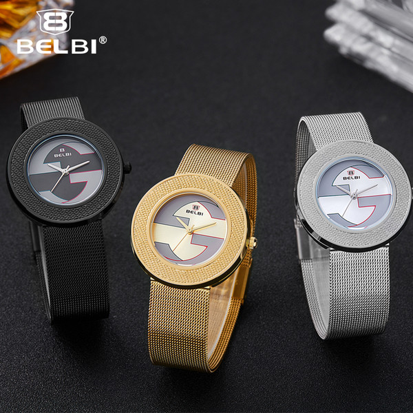 2019 AAA Luxury Wrist Watches Women Fashion Designer Wristwatches Female Dress Quartz Battery Ladies Brand BELBI Watch Modern Box Gift BRW