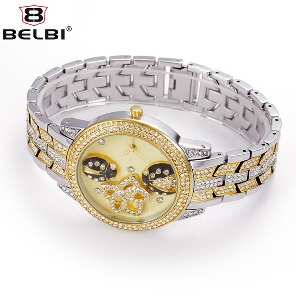 2019 Women Wristwatches AAA Stainless Steel Round Water Resistant Analog China Brand Quartz-Battery Fashion Casual Watches for Belbi