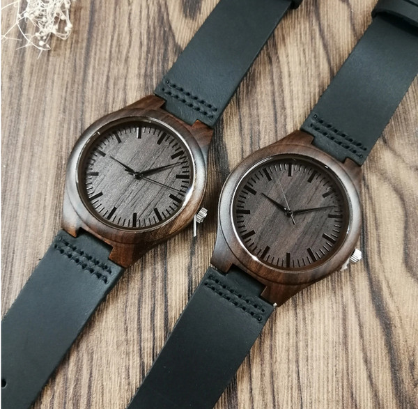 Brand Watch Father's Day Characteristic Watch Pure Wood Ebony Watch All styles and photos can be customized welcome to consult