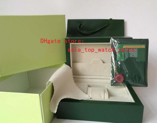 Free Shipping Green Brand Watch Original Box Papers Card Purse Gift Boxes Handbag 185mm*134mm*84mm 0.7KG For 116610 116660 116710 Watches