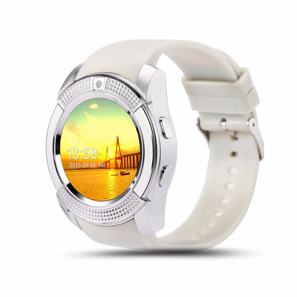 V8 Smart Watch Clock With SIM TF Card Slot Bluetooth Suitable Watches For iPhone Android Phone Smartwatch Wristwatch