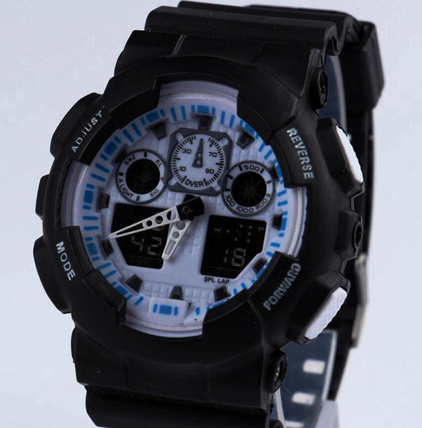 Newest Men Casual Sports Watches Waterproof wristwatches Luxury Digital Running Watch 12 color Free shipping