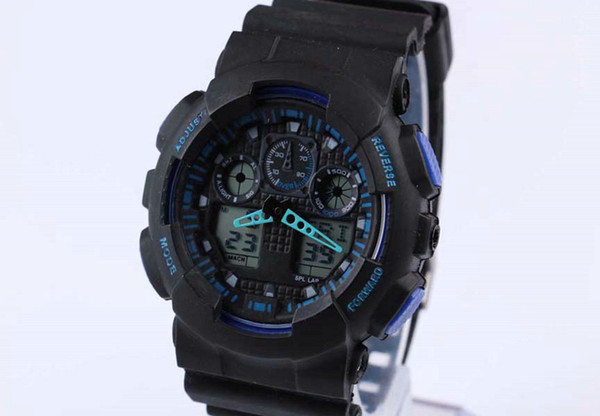 Hot 2019 Newest Men GA100 Sports Watches Waterproof wristwatches Luxury Digital Watch with box