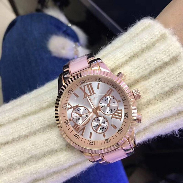 Watches michael Quartz Watch Casual Full Steel Dial Style woman All over the sky stars Crystal Diamond Rome Word Dial Style Geneva 686