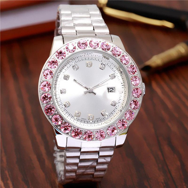 2018 top brand luxury watch men calendar black bay designer diamond watches wholesale high quality women dress rose gold clock reloj mujer