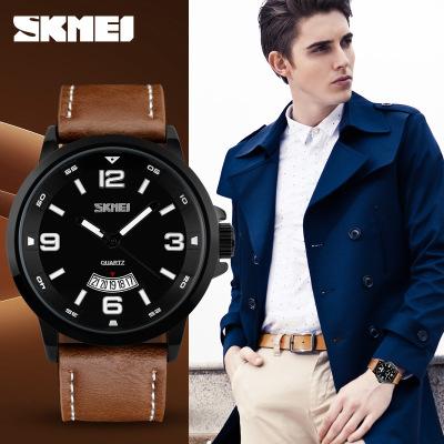 NEW 2018 Brand Watches men Fashion Casual Quartz Watch Man Waterproof Sports Military Leather Strap Wrist watches big bang