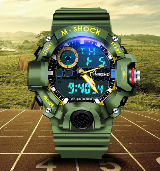 European and American men and women new outdoor sports watch multi-function waterproof luminous watch casual electronic watch