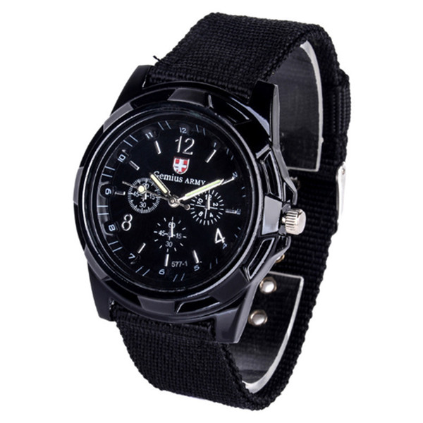 2019 European and American fashion new men and women nylon braided military watch sports business watch