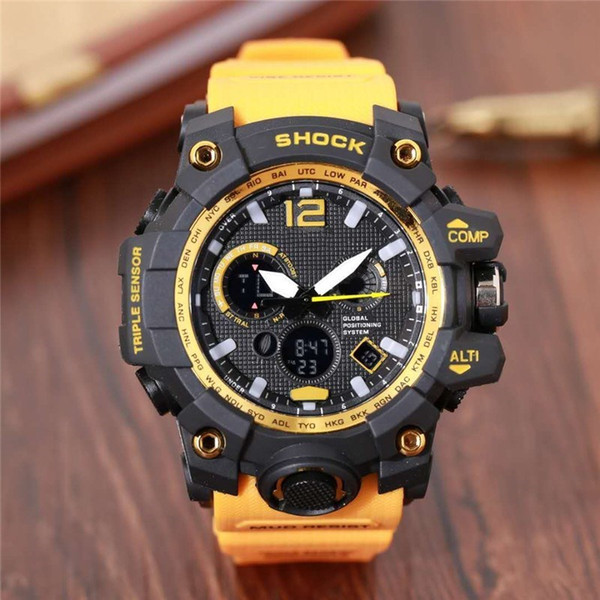 Newest G relogio men's sports watches, LED chronograph wristwatch, military watch, digital watch, good gift for men & boy, dropship ga