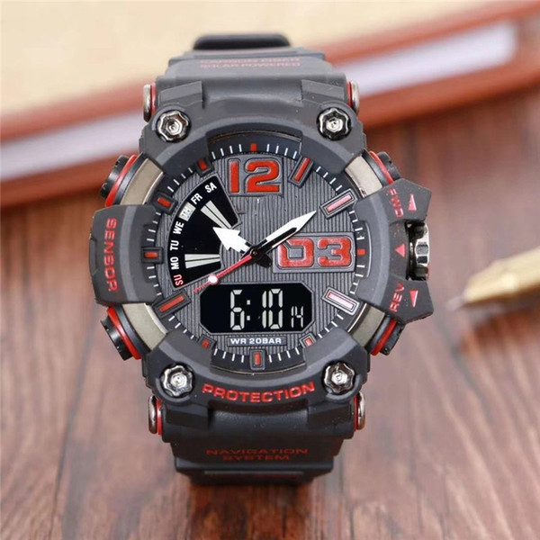 Newest G relogio men's sports watches, LED chronograph wristwatch, military watch, digital watch, good gift for men & boy, dropship