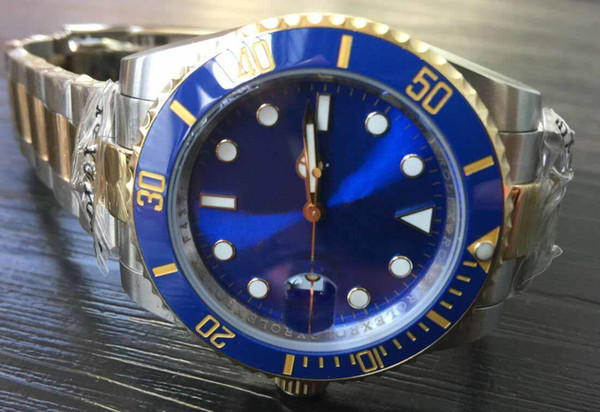 Men's High quality Watcshes Ceramic Bezel blue Dial 116613 16613 Stainless Steel Asia 2813 Mechanical automatic Mens Watche