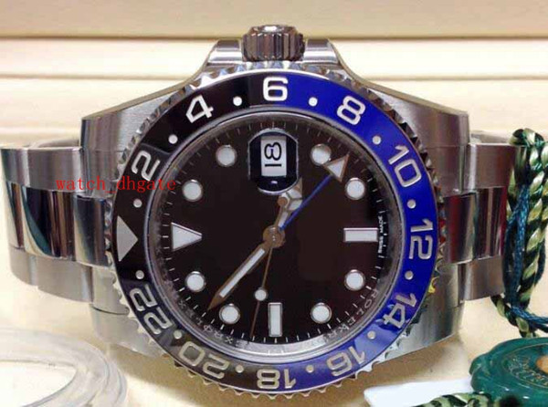 2019 Men's date Sport Watches High Quality (black blue) mechanical men's Automatic Mechanical Wristwatch Ceramic dial