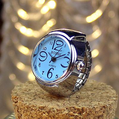 Hot Fashion personality male and female finger table, high quality stainless steel silver couple ring watch free shipping