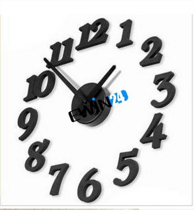 Adhesive Wall Clock DIY Mordern Interior Design Bedroom Decoration Good Quality Hot Selling Easy To Carry