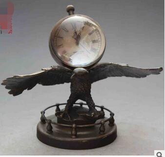 Mechanical clock living room imitation ancient eagle landing European clock retro Chinese mechanical clock