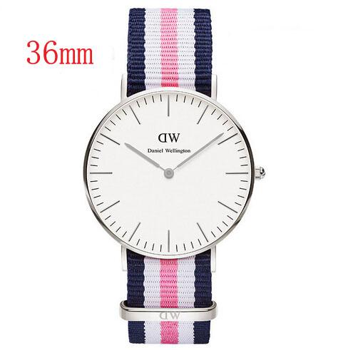 2019 New fashion Men watches High Quality AAA Red Blue Nylon Belt Business Casual DANIEL WELLINGTON Brand Quartz Watch bracelet box dw gift