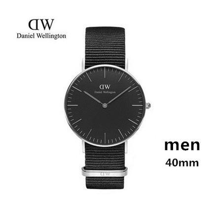 New 40mm mens Daniel Wellington dw watches men watch women 36mm fashion Quartz watch Waterproof leather blue nylon belt watch 88