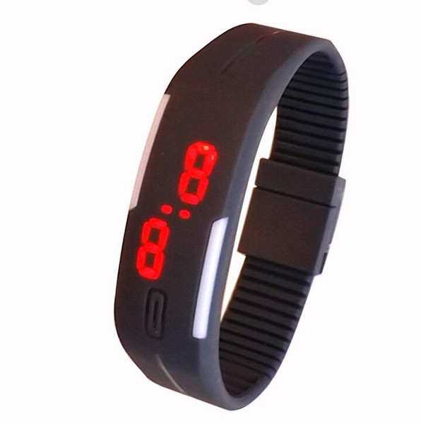 Fashion Sports Bracelet Watch Geneva Silicone Watch LED Electronic Watch