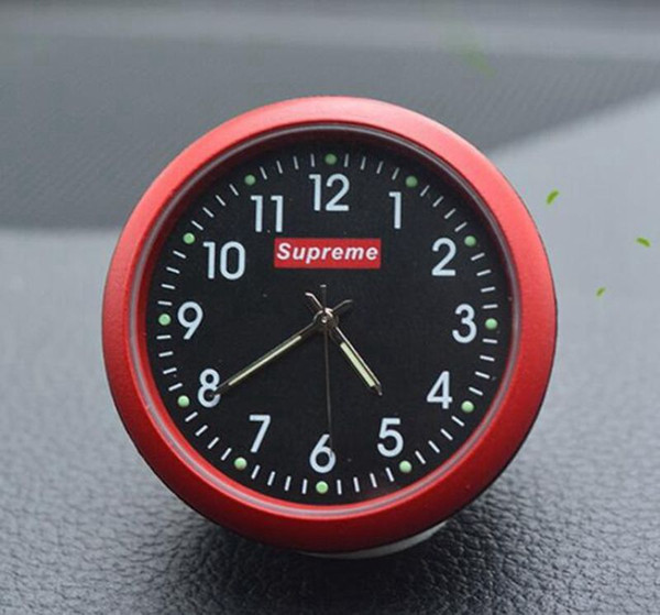 Automobile Quartz Clock Car Decoration Watch Ornaments Vehicle Auto Interior Watch Digital Pointer Air Conditioning Outlet Clip