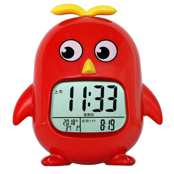 Multifunctional poultry animal modeling electronic clock bedside bedroom child cartoon cute chicken doll Electronic clock