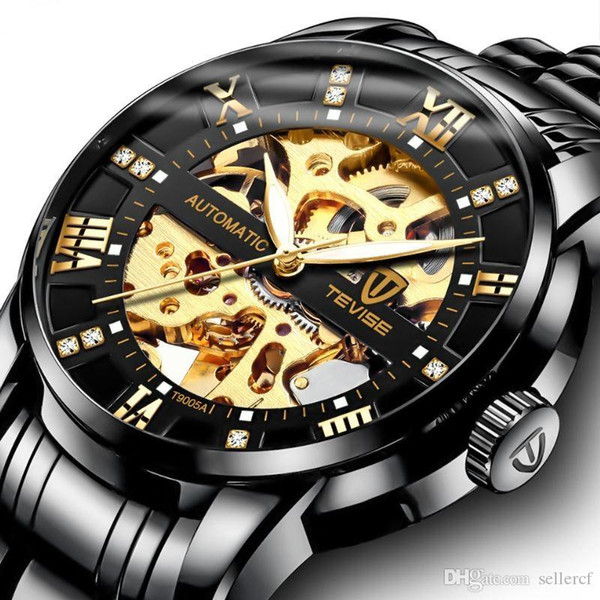 Men's Automatic Windproof Waterproof Mechanical Watch Successful Men's Symbol Watch Fashion Steel Watch Business multiple colour+