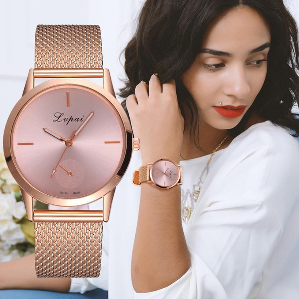 Fashion Alloy Belt Mesh Watch Unisex women's watches Minimalist Style Quartz Watch relogio feminino Watch for women reloj mujer