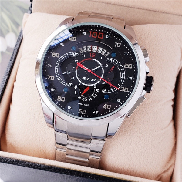 2019 New Luxury Dail Diameter 48mm Six-pin Running Seconds Sports Quartz Men's Chronograph Man Business Watches for Best Thday Gift