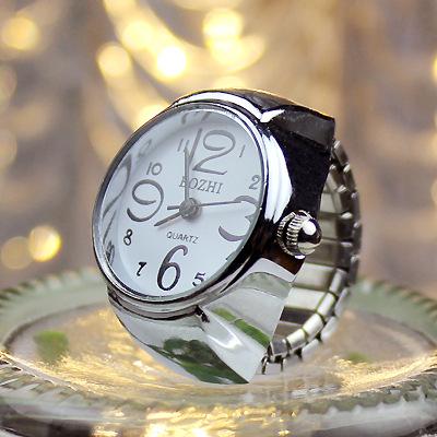 Hot Creative Elastic Women Men Quartz Finger Ring Watches 2018 Dial Quartz Analog Watch Creative Steel Cool Elastic Quartz Finger Ring Watch