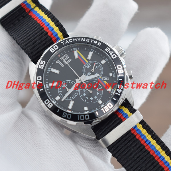 New sports watch Battery quartz movement Chronograph Nylon woven strap All Work Male WristWatch