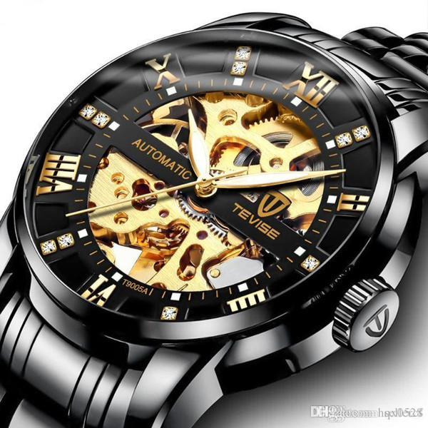 Men's Automatic Windproof Waterproof Mechanical Watch Successful Men's Symbol Watch Fashion Steel Watch Business multiple colour+