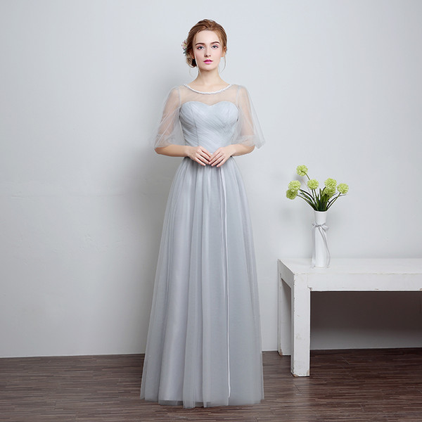 Shanghai Story Long Homecoming Dress Cocktail Dress Fashionable Strapless Silver Bridesmaid Dresses Elegant A Line Party Dress 4 Style