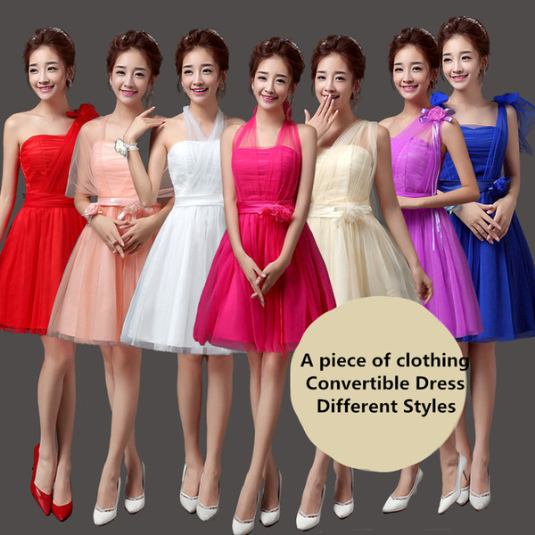 2018 New Short Bridesmaid Dresses Women Wedding Prom Party Elegant Evening Gowns Beautiful Cheap Dresses Different Styles