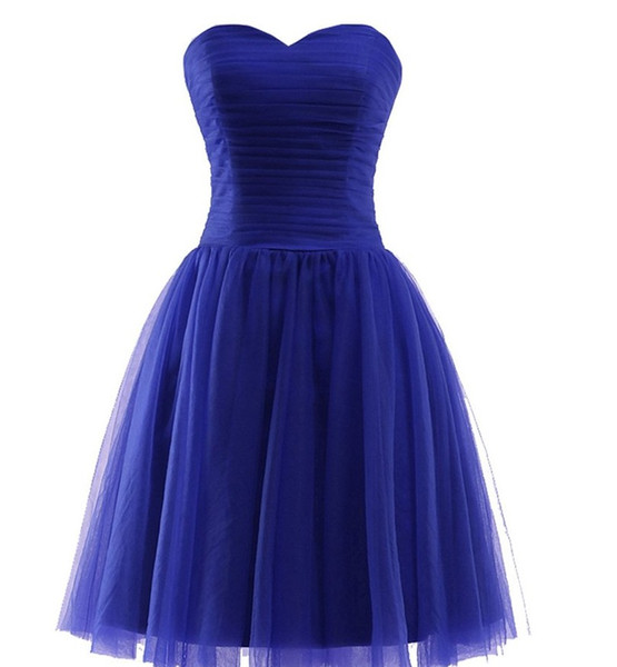 Custom made Tulle Short Bridesmaid Dresses The Bride Pleat Sleeveless Banquet Party Gown Custom Plus Size Formal Dress